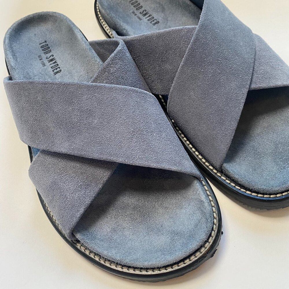 Todd Snyder Sz 11 Sandals Suede Blue
